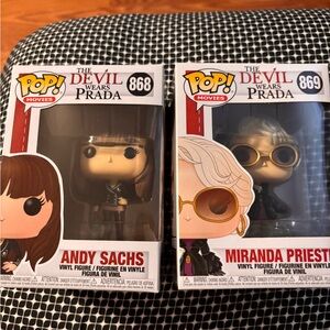 Funko Pop! Devil Wears Prada Andy Sachs 868 & Miranda Priestly 869 Set  New